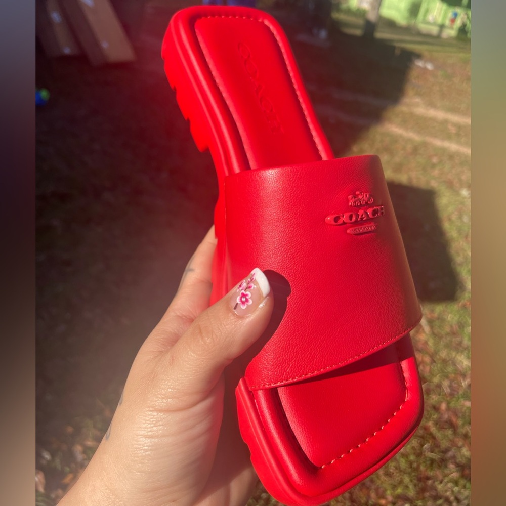 Red Hot Coach Valentine Sandals